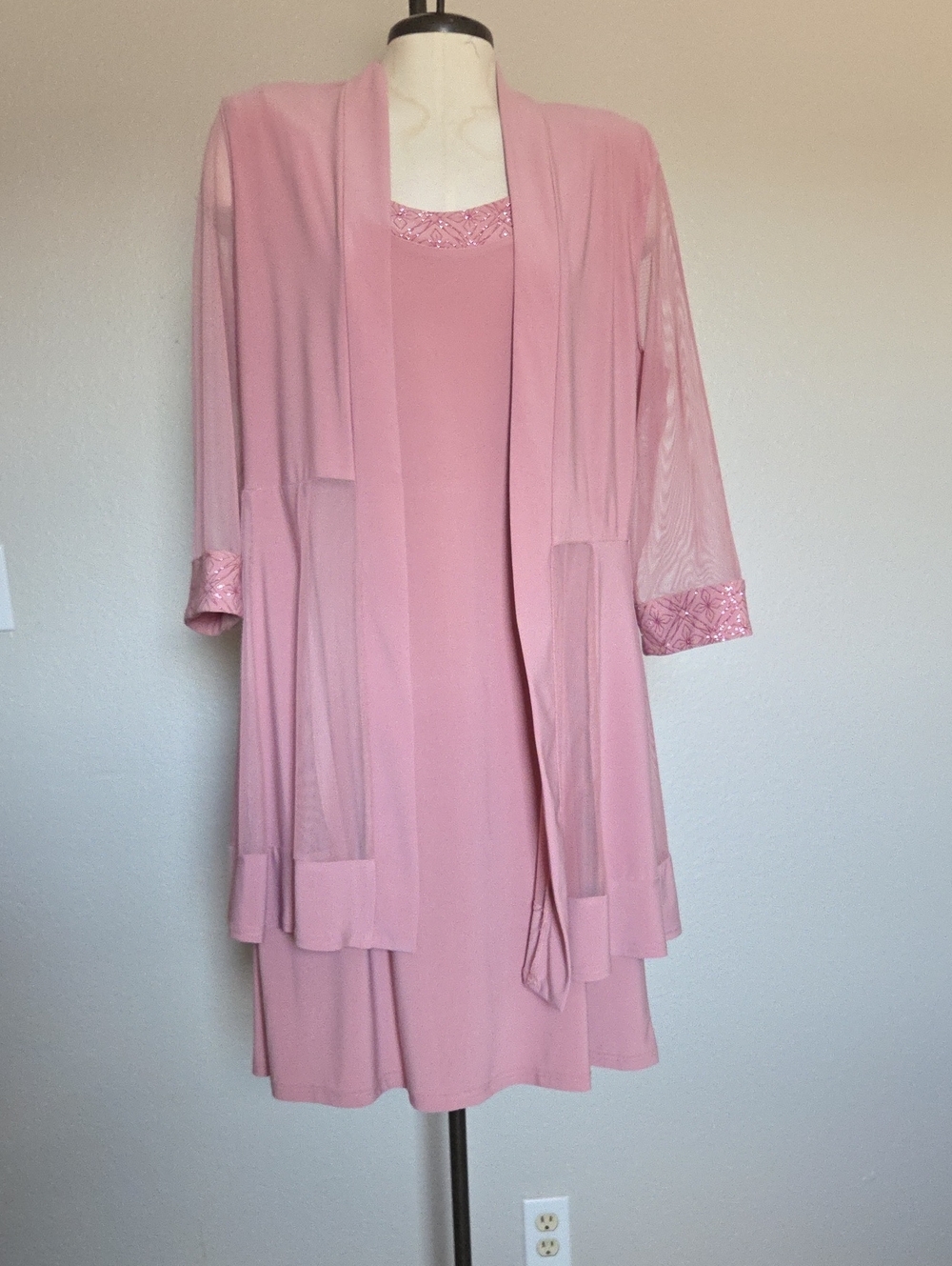 R&M Richards Two-Piece Dress & Jacket- Size L